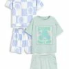 Next Kinder 2 PACK - Nachtwäsche Set - Blue Green Checkerboard Flower