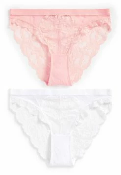Next Damen Slip - Coral Pink White