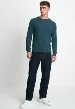 Next Herren TWISTED CREW - Strickpullover - Blue