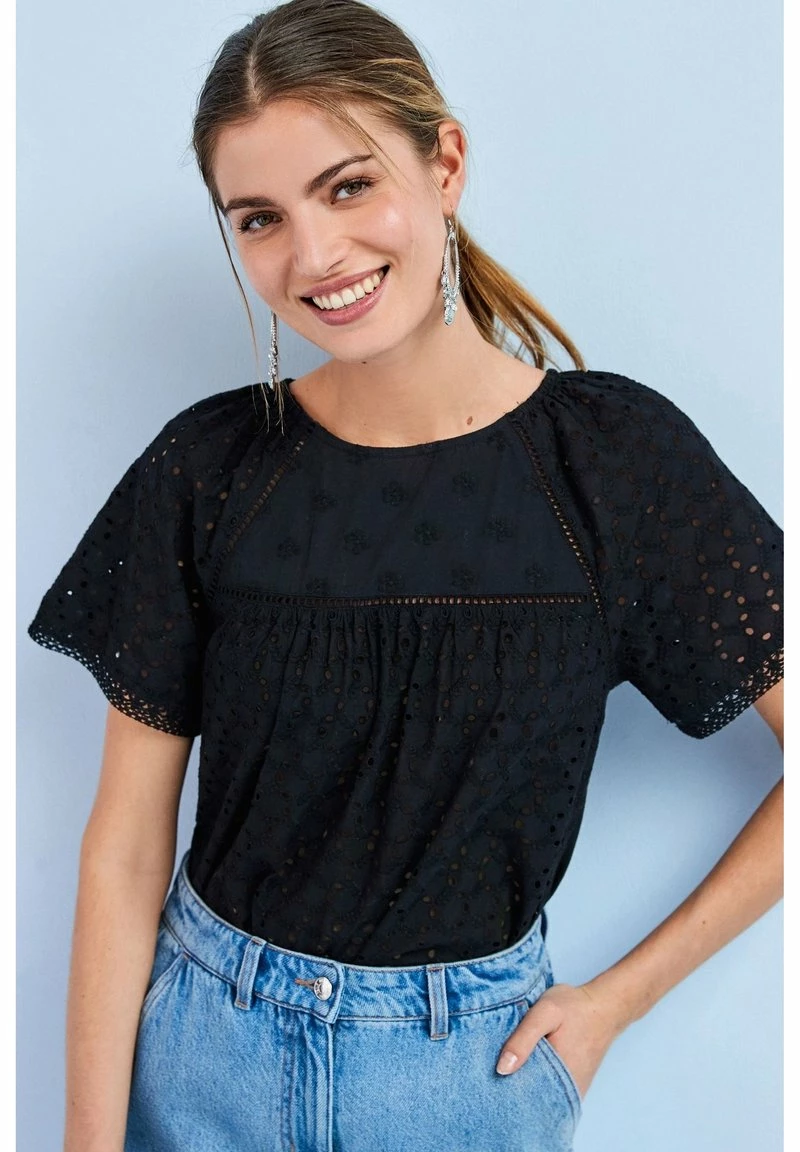 Damen NEXT BRODERIE - Bluse - Navy Blue – Bild 2