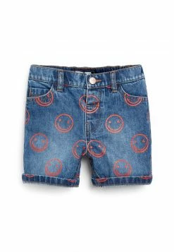 Next Kinder Jeans Shorts - Mid Blue Print