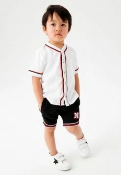 Kinder NEXT BASEBALL SHORT SLEEVE T-SHIRT AND SHORT SET (3MTHS-7YRS) - Shorts - White