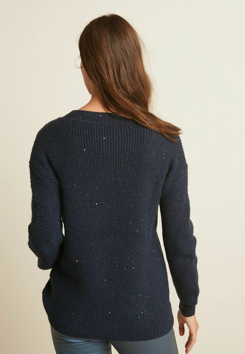 Next Damen SEQUIN STITCH DETAIL - Strickpullover - Dark Blue – Bild 2