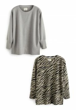 Next 2 PACK - Strickpullover - Animal Grey | Damen