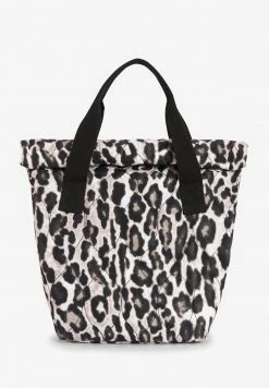Next Damen PRINTED FOLDOVER TOP - Shopping Bag - White, Black