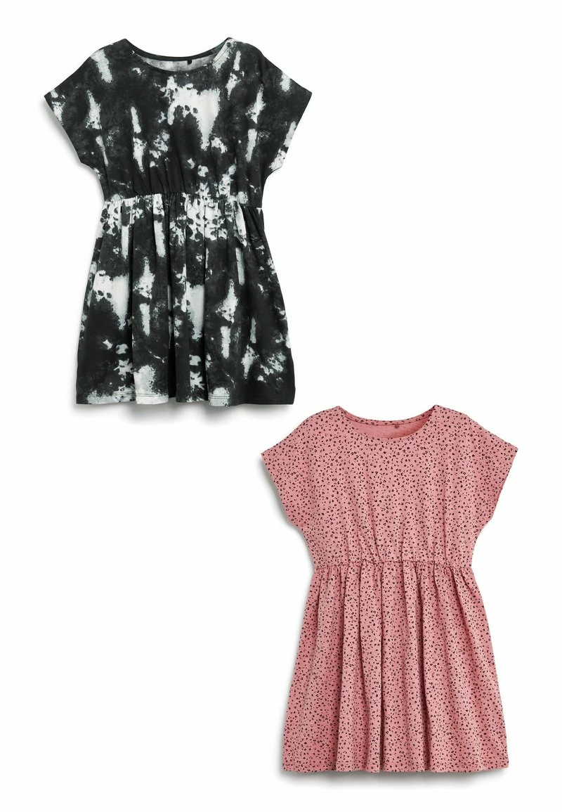 Next Kinder 2 PACK - Freizeitkleid - Pink Animal Black Swirl