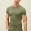 Next Herren MUSCLE FIT - T-Shirt Basic - Khaki