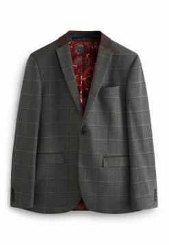 Next Herren CHECK SUIT - Anzugsakko - Grey