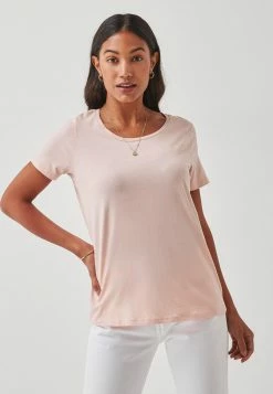 Next Damen T-Shirt Basic - Light Pink