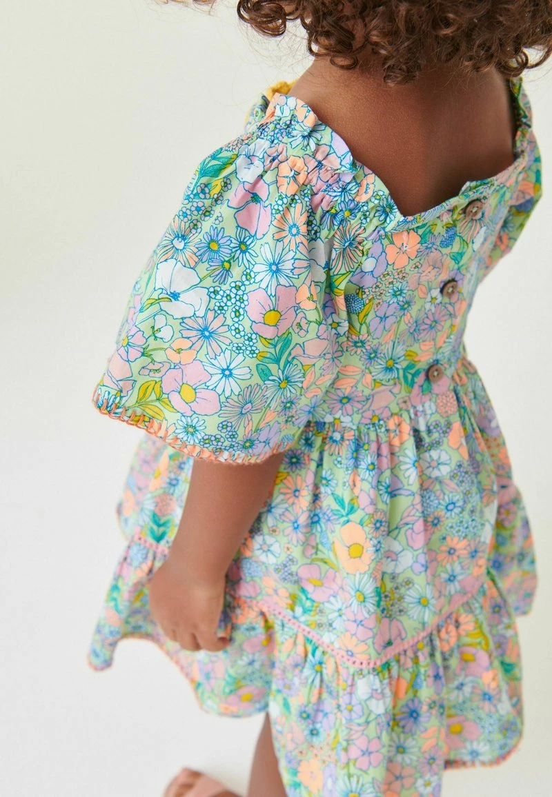 Next Kinder Strickpullover - Green Retro Print – Bild 4