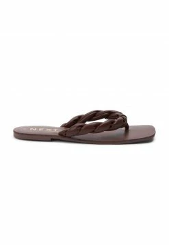 Next Damen TOE POST TWIST - Zehentrenner - Chocolate Brown