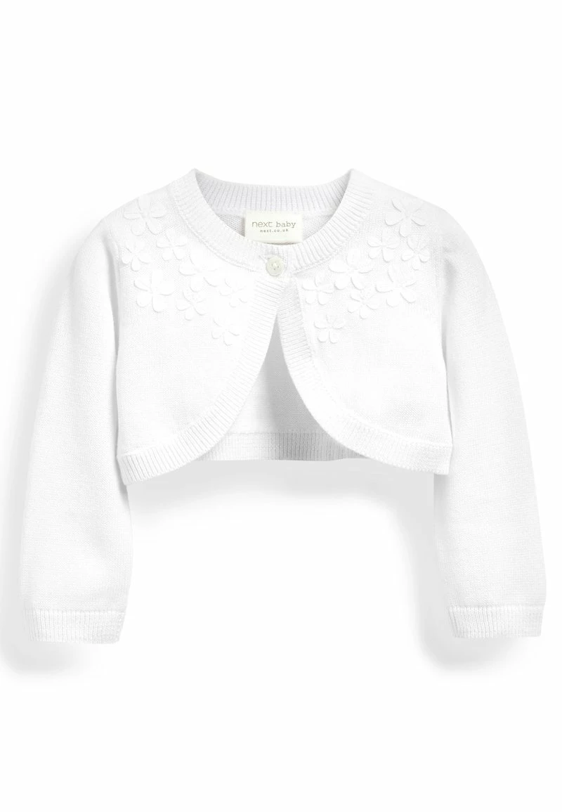 Next Kinder SHRUG - Strickjacke - White