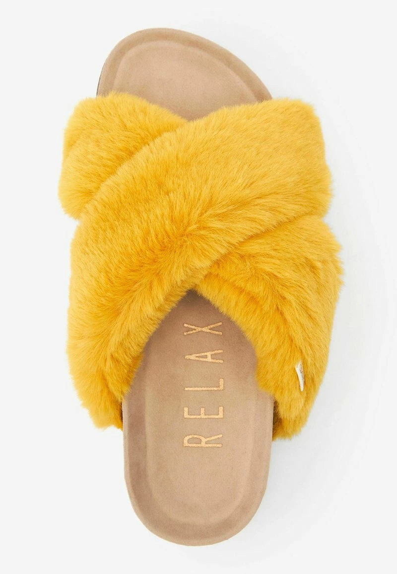 Next Damen Hausschuh - Ochre Yellow Faux Fur – Bild 3
