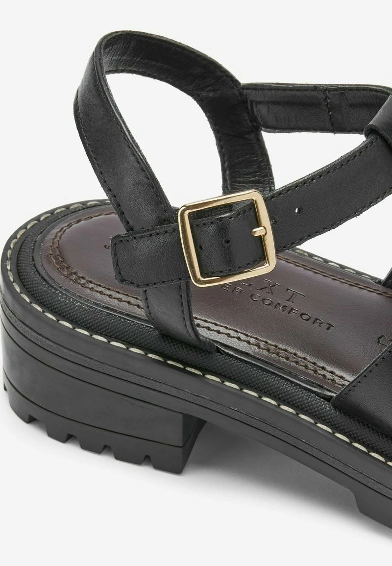 Next Damen CHUNKY SQUARE TOE - Plateausandalette - Black – Bild 4