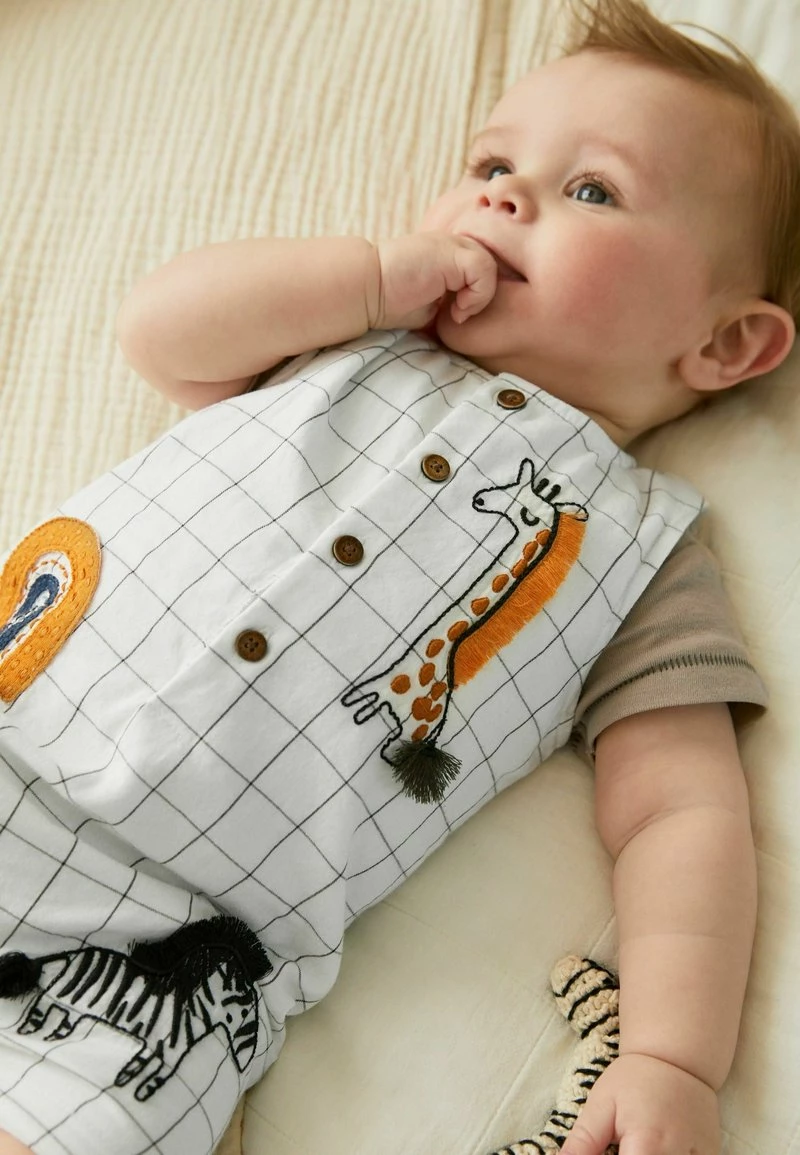 Next WOVEN CHECK CHARACTER SET (0MTHS - Body - Monochrome | Kinder – Bild 2