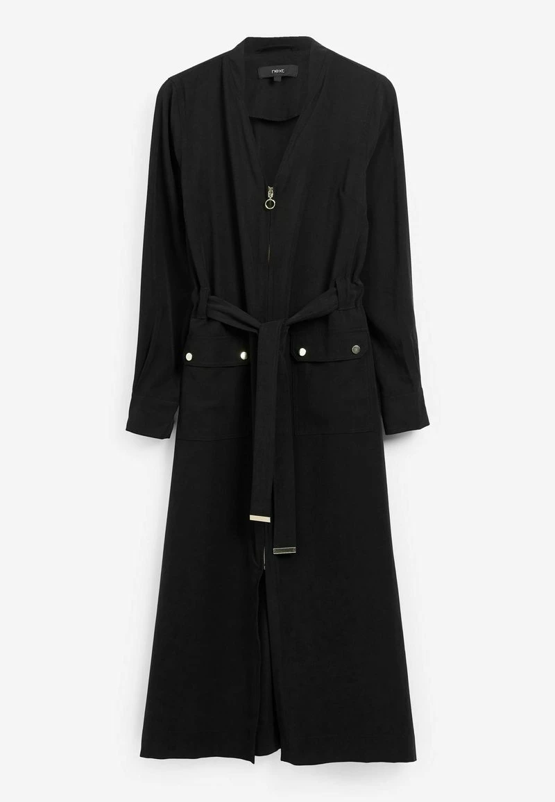 Next Damen MIDI ZIP FRONT - Blusenkleid - Black – Bild 5