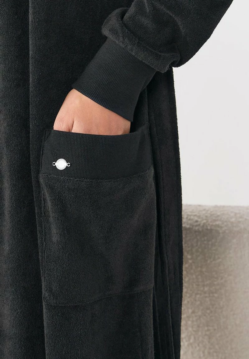 Next Damen TOWELLING - Bademantel - Black – Bild 3