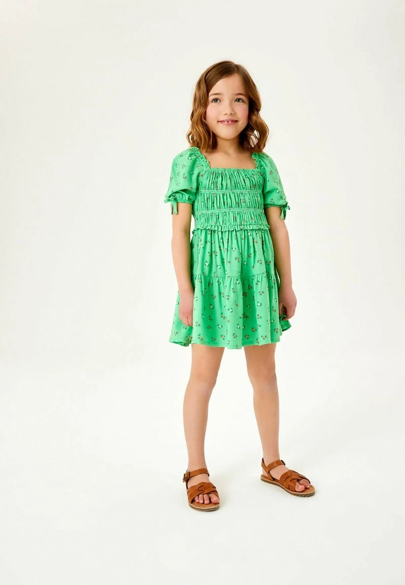 Next PRINTED SHIRRED - Freizeitkleid - Green Ditsy | Kinder