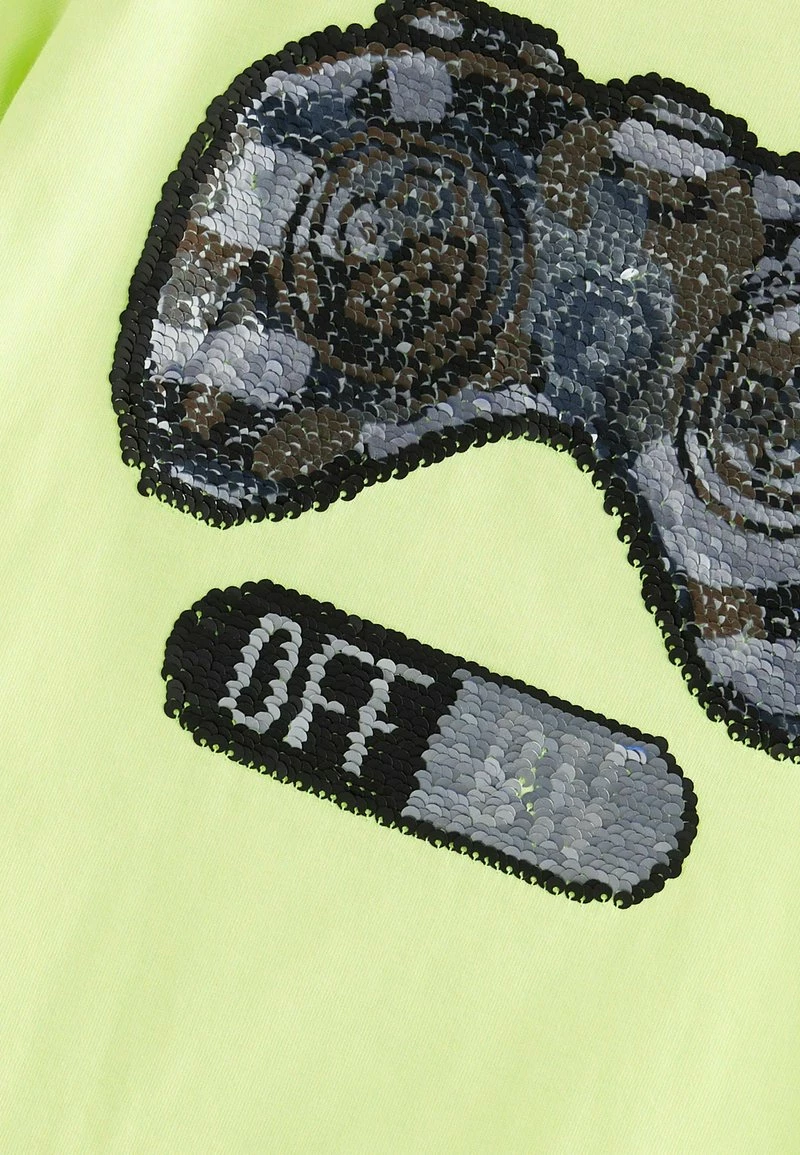 Next Kinder FLIPPY SEQUIN SHORT SLEEVE - T-Shirt Print - Lime Green Gaming Controller – Bild 2