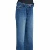 Next Damen OVER THE BUMP - Jeans Straight Leg - Mid Blue Denim