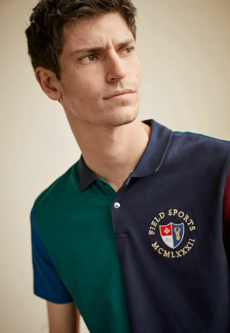 Next Herren Poloshirt - Navy Blue Green