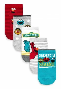 Next Kinder 5 PACK RICH - Socken - Grey Blue Red Sesame Street