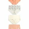 Next Damen 4 PACK - Panties - Check Peach Pink White