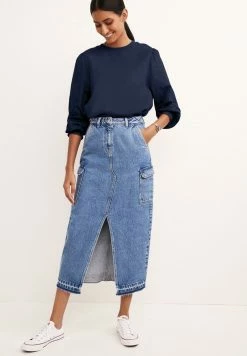 Next CARPENTER - Bleistiftrock - Dark Blue | Damen