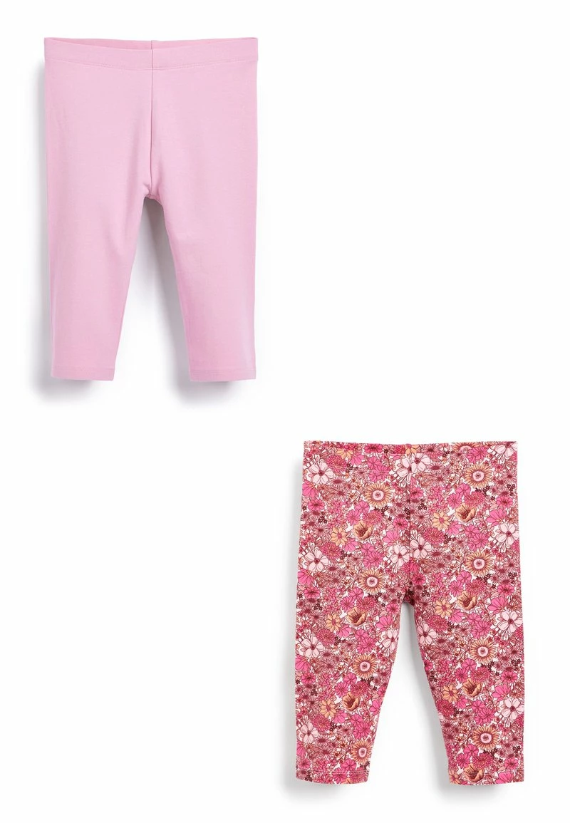 Next Kinder 2 PACK CROPPED - Leggings - Hosen - Pink Pretty Floral