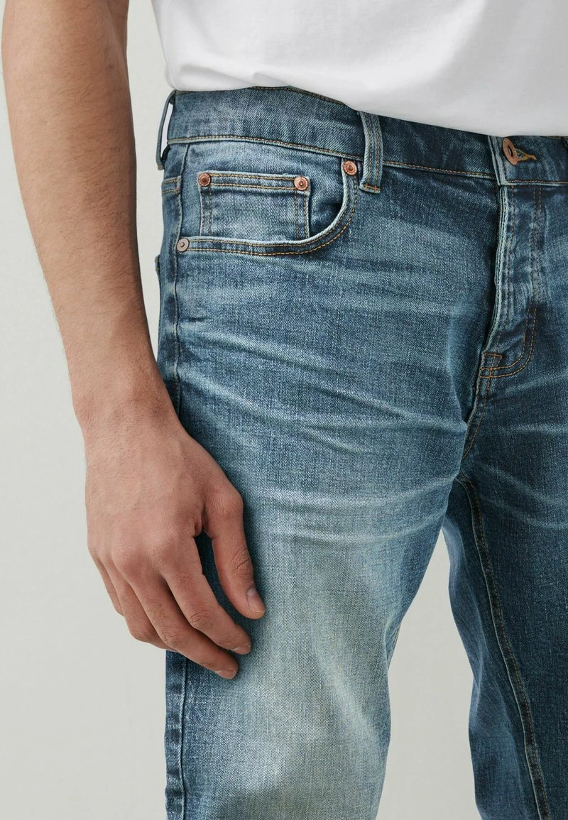 Next Herren WITH STRETCH - Jeans Slim Fit - Mottled Blue – Bild 5