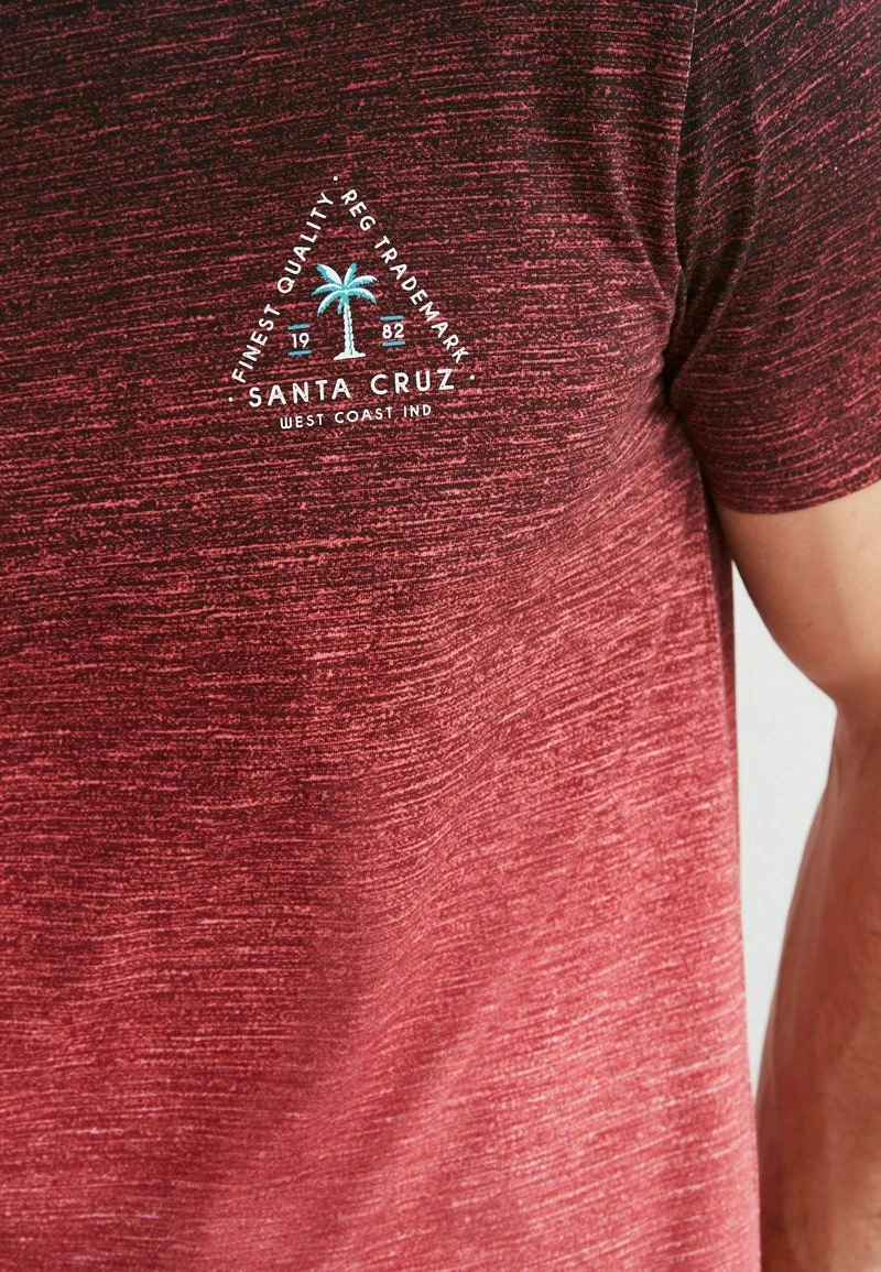 Next Herren DIP DYE GRAPHIC - T-Shirt Print - Coral Pink – Bild 4