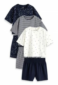 Next Kinder (9MTHS-16YRS) 3 PACK SET - Nachtwäsche Set - Navy White Star Stripe Spot
