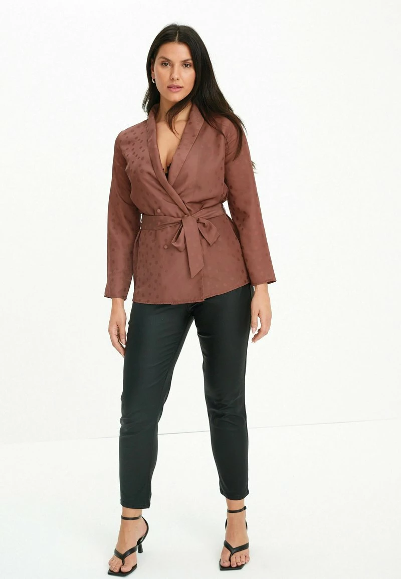 Next Damen TIE JACQUARD - Leichte Jacke - Brown – Bild 2