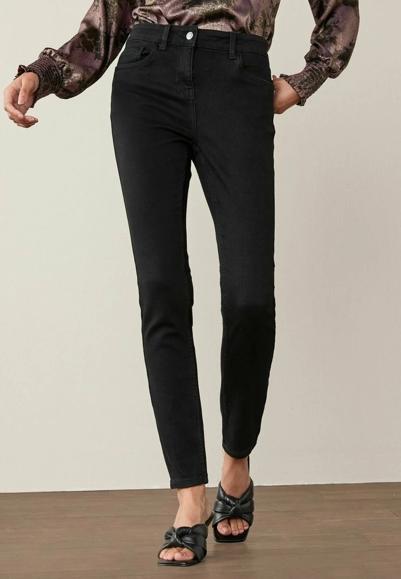 Next Damen HIGH RISE - Jeans Slim Fit - Black – Bild 2
