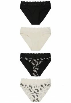 Next Damen 4 PACK - Slip - Mottled Black