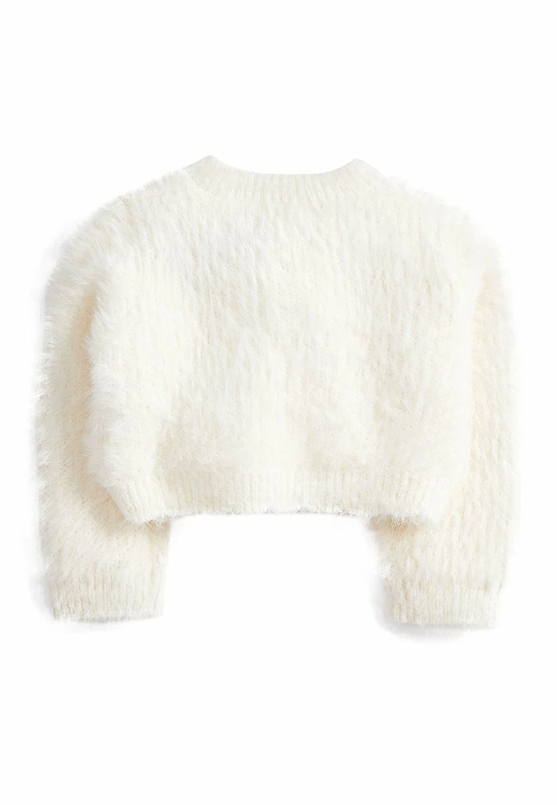 Next Kinder PINK SPARKLE FLUFFY SHRUG CARDIGAN (12MTHS-16YRS) - Strickjacke - White – Bild 2