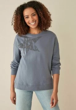 Next Damen GRAPHIC - Sweatshirt - Blue