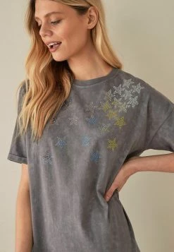 Next SHORT SLEEVE - Jerseykleid - Grey | Damen