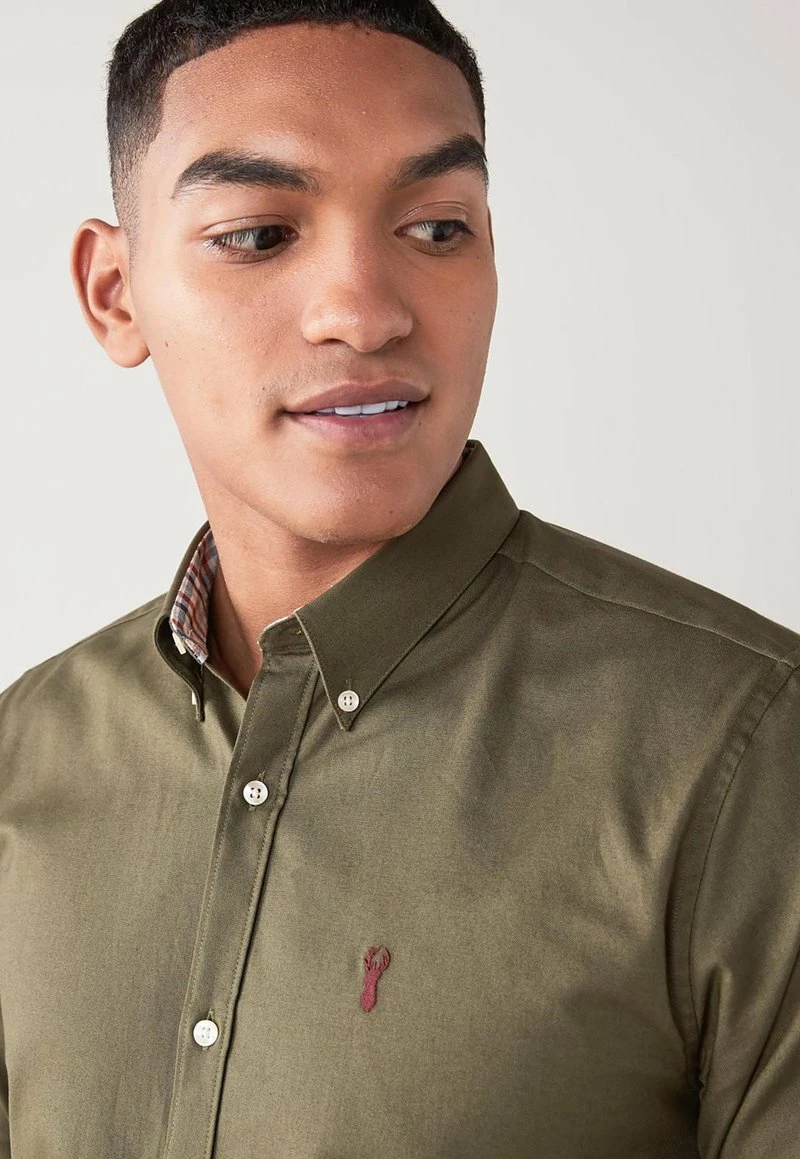 Next LONG SLEEVE OXFORD - Hemd - Green | Herren – Bild 4