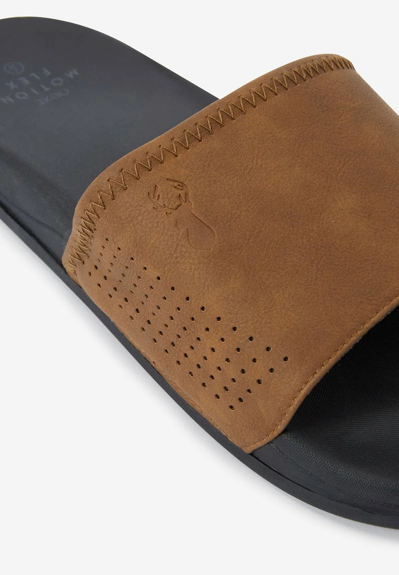 Next Herren Pantolette Flach - Tan – Bild 4