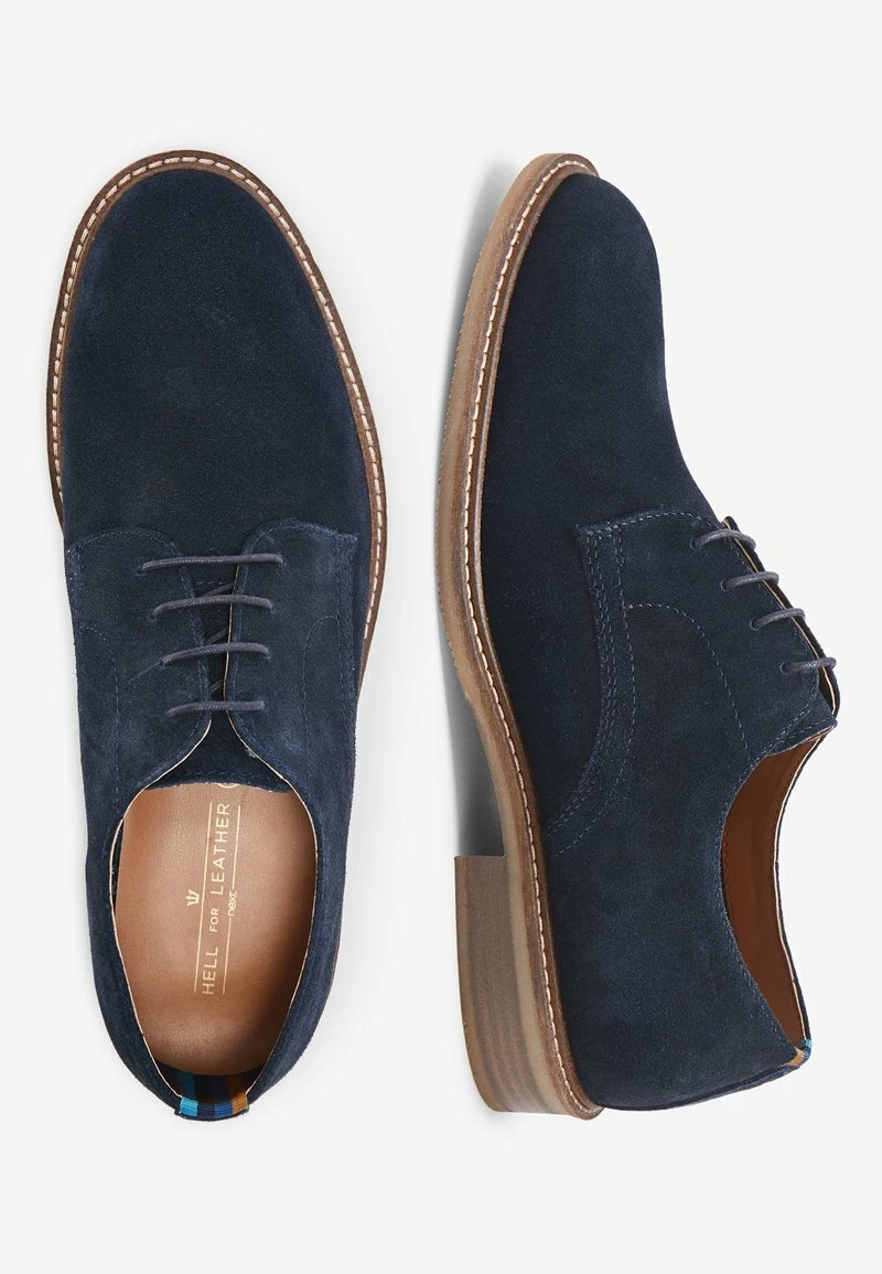 Next NAVY SUEDE DERBY SHOES - Business-Schnürer - Blue | Herren – Bild 2