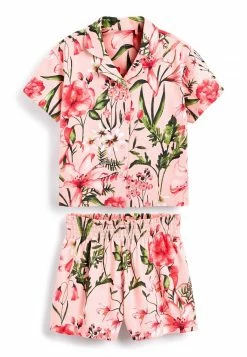 Next Kinder THROUGH SHORT - Nachtwäsche Set - Pink Floral