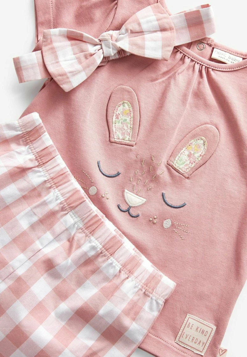 Next Kinder SET - Shorts - Pink Gingham Character – Bild 4