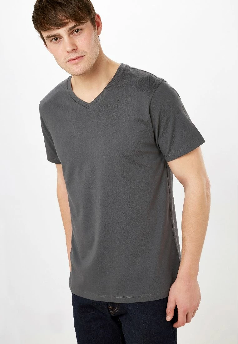 Next Herren T-Shirt Basic - Grey – Bild 2