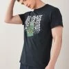 Next Herren T-Shirt Print - Black