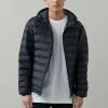 Next Herren SHOWER RESISTANT HEATSEAL HOODED PUFFER - Winterjacke - Black