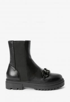 Next Damen Plateaustiefelette - Black