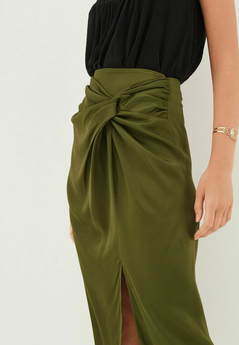Next Damen SARONG - Bleistiftrock - Khaki Green – Bild 3