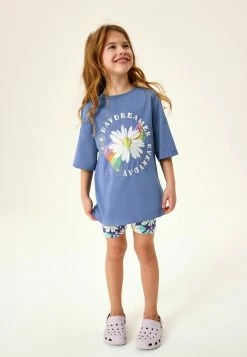 Next SET - Shorts - Blue Pink Green Rainbow Daisy | Kinder