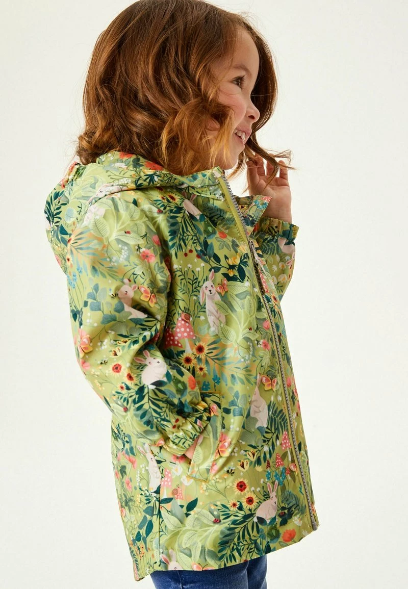 Next Regenjacke / Wasserabweisende Jacke - Green | Kinder – Bild 3